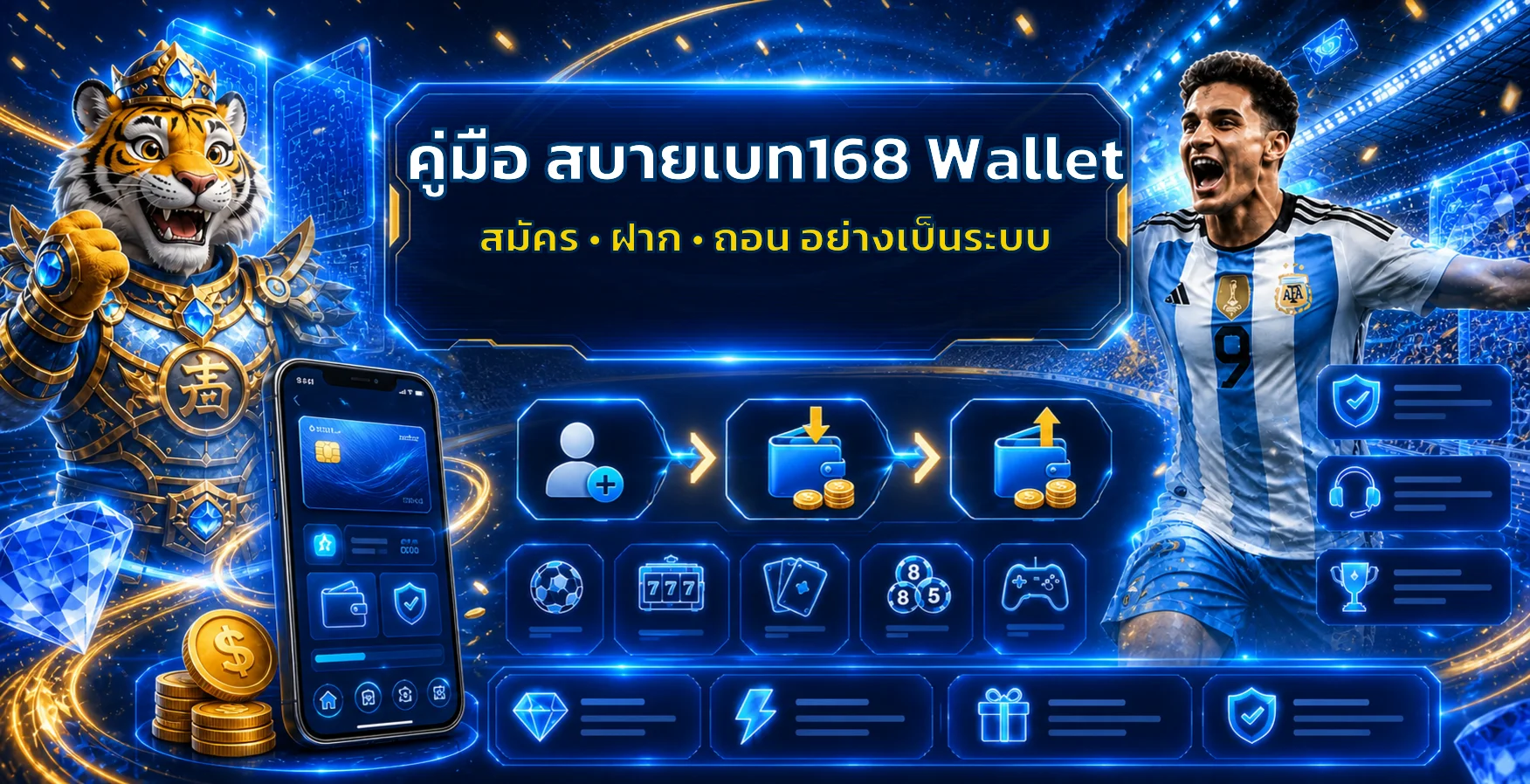 สบายเบท168 Wallet คู่มือสมัคร ฝาก ถอน และเช็คยอด